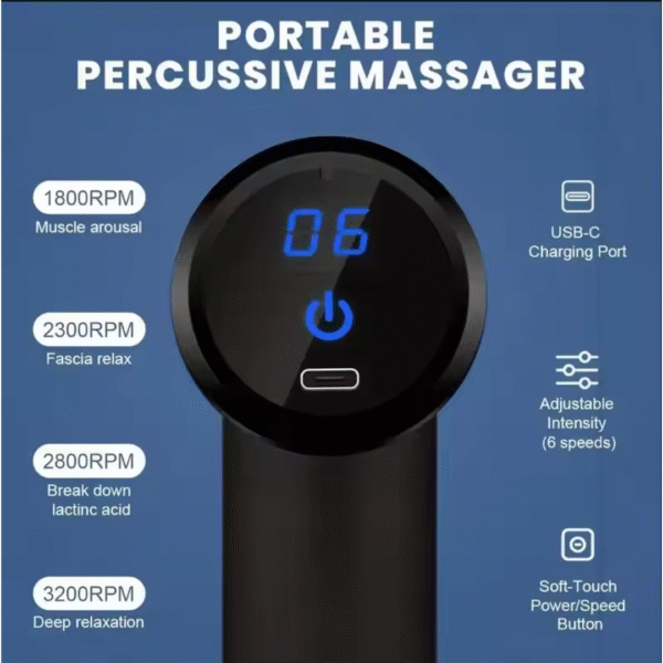 Body massage gun,Electric Vibration Body muscle massager Fascial Gun & Recovery device,fascial,body massage machine,Facial Body Massage Gun - Image 5